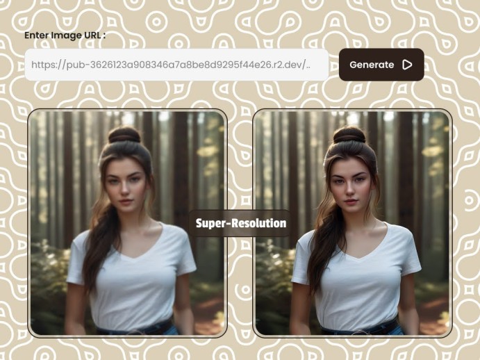 Super Resolution endpoint result