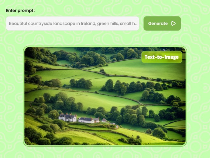 Text to image endpoint result